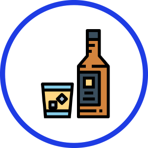 liquor and glass icon